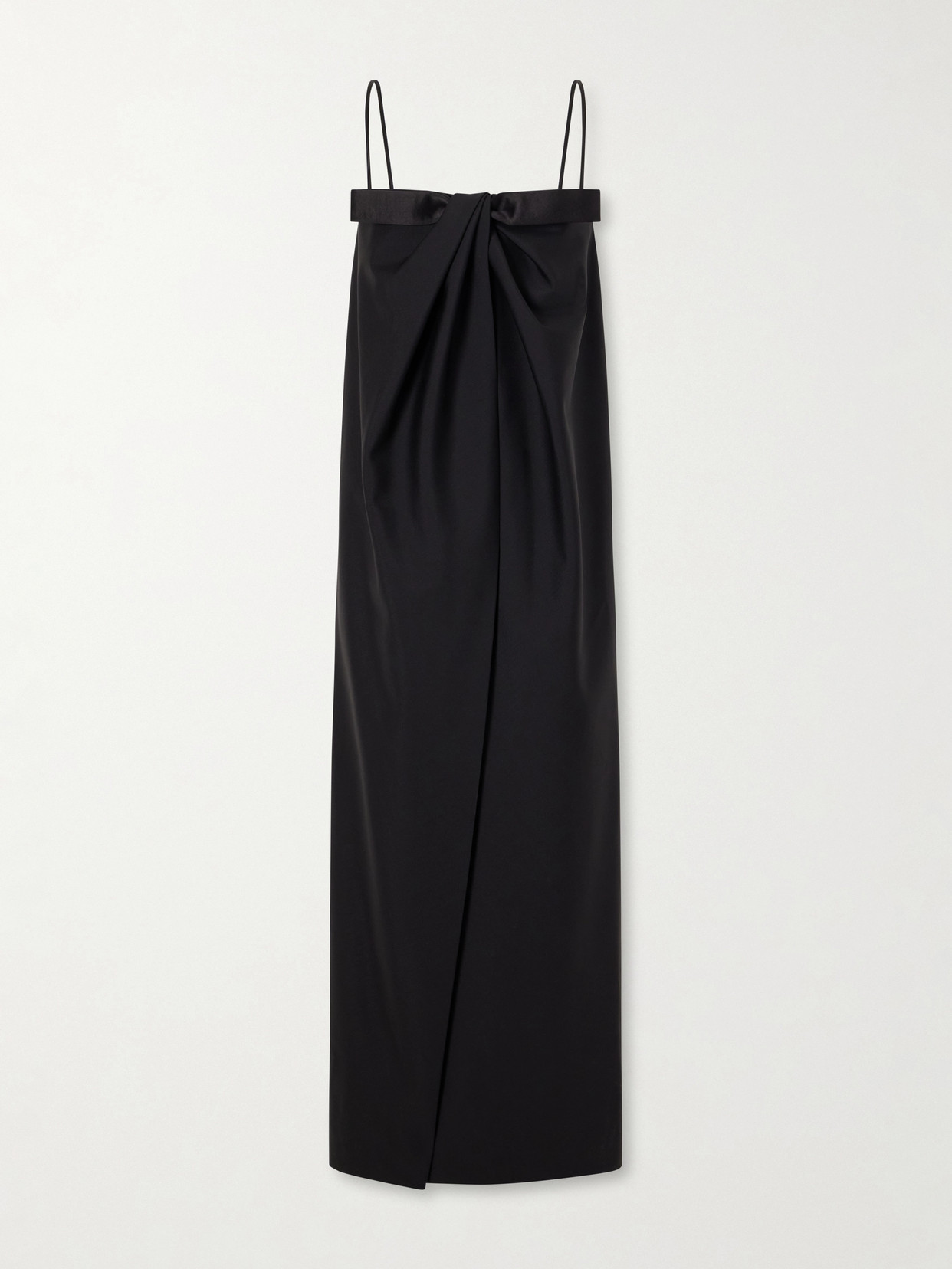 Givenchy Bow-detailed Wool And Mohair-blend Maxi Dress In Black