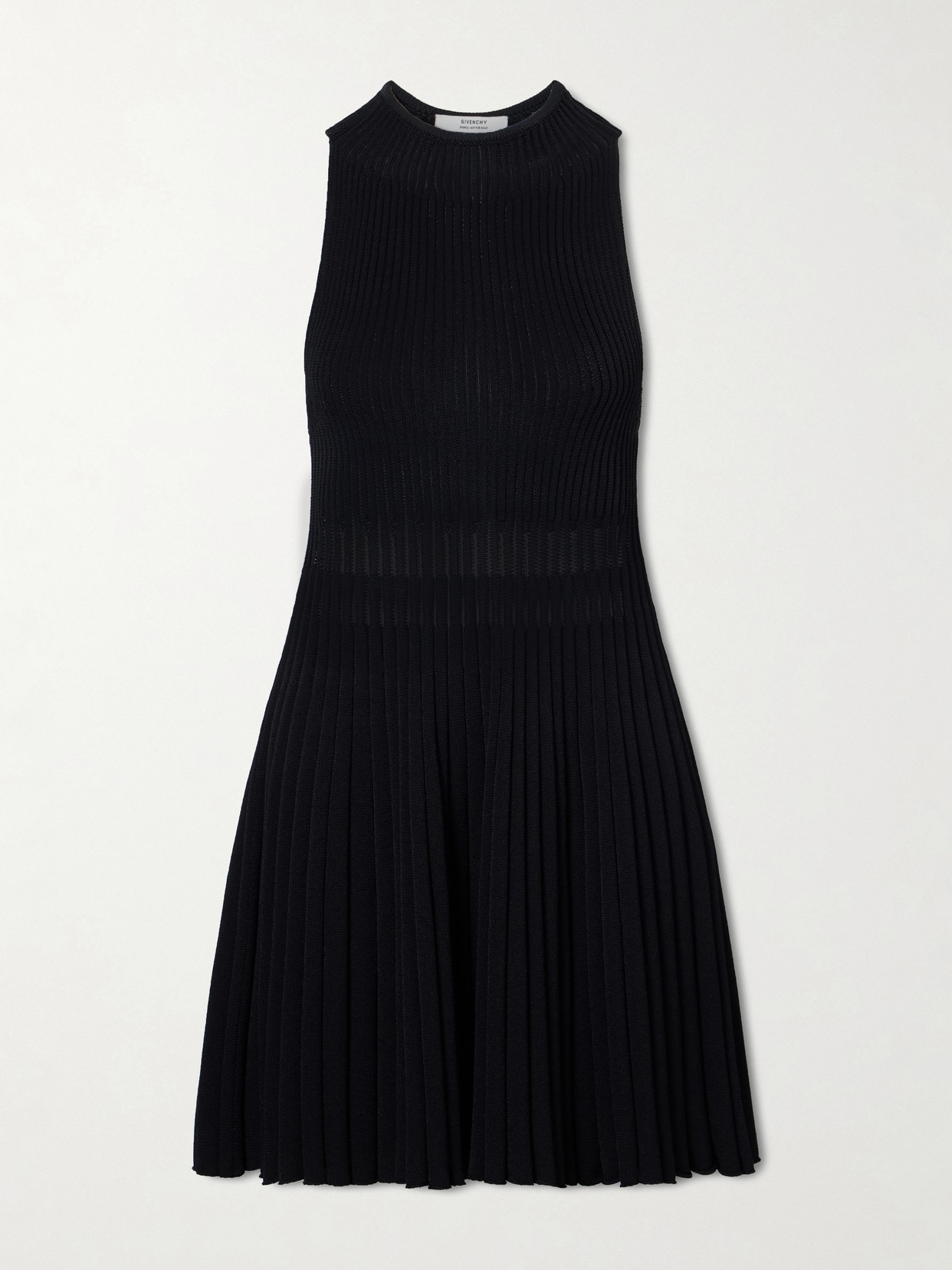 Givenchy Knitted Jersey Mini Dress In Black