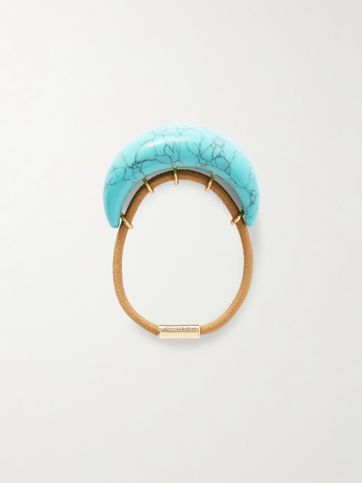 Jennifer Behr Winona Resin-embellished Hair Tie In Blue
