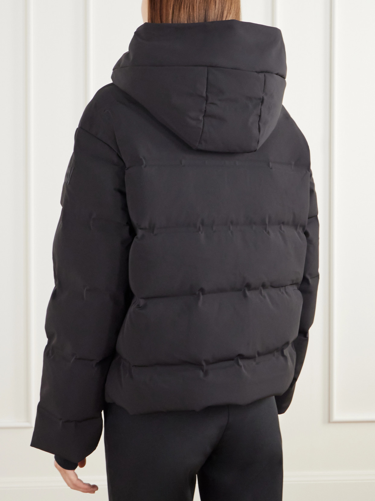 Aurora Hooded Quilted Shell Down Ski Jacket