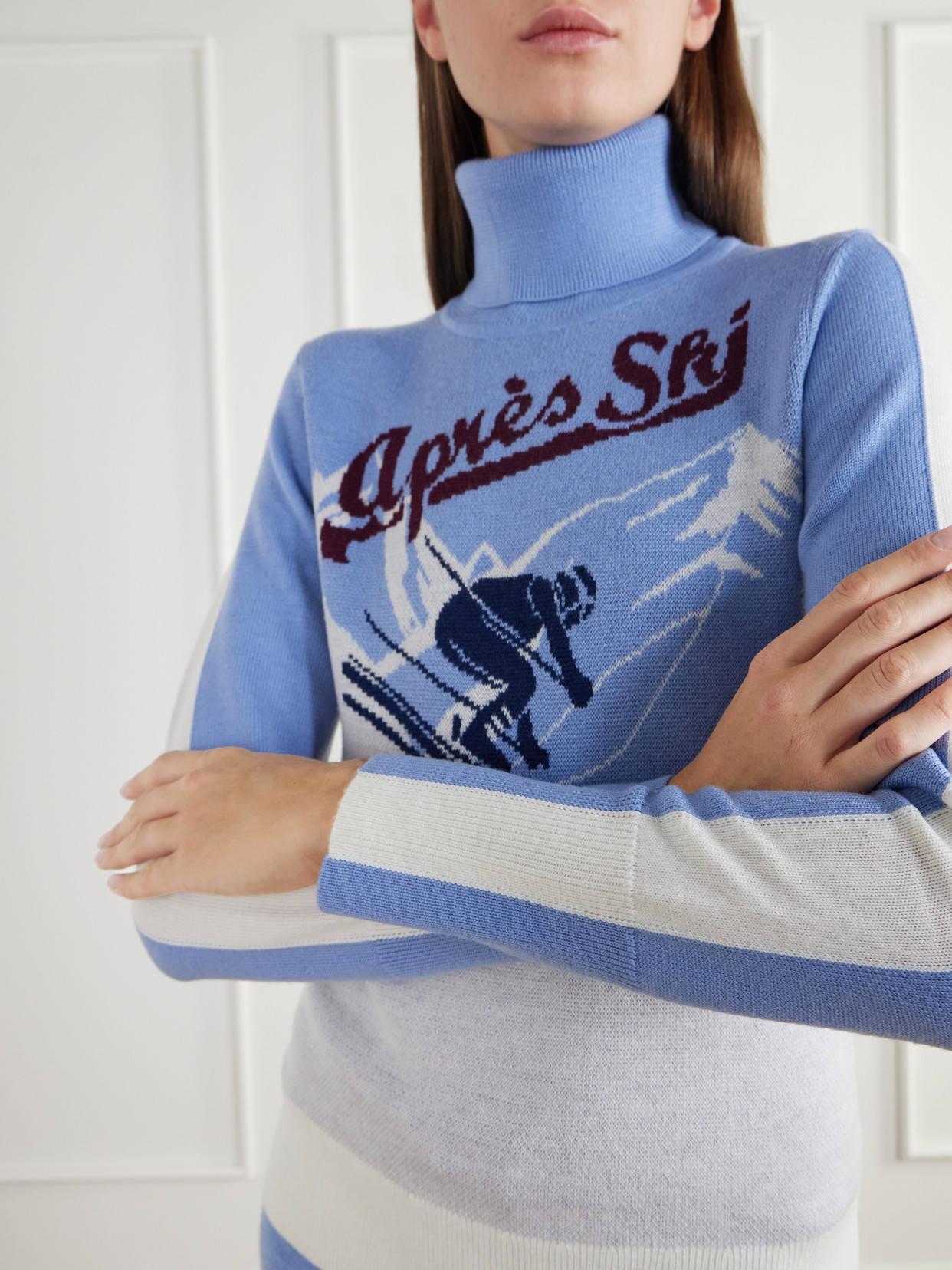 Afterski Intarsia-Knit Merino Sweater