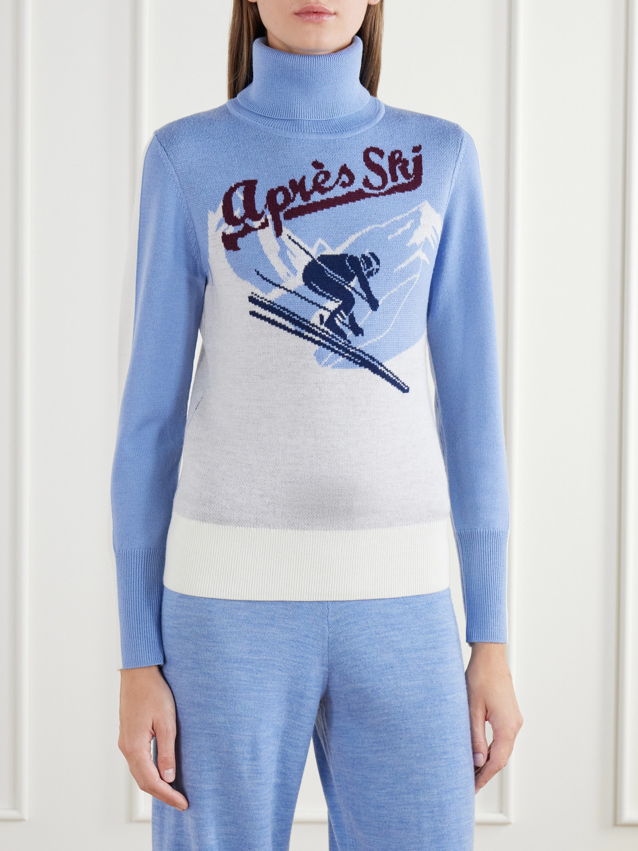 Afterski Intarsia-Knit Merino Sweater