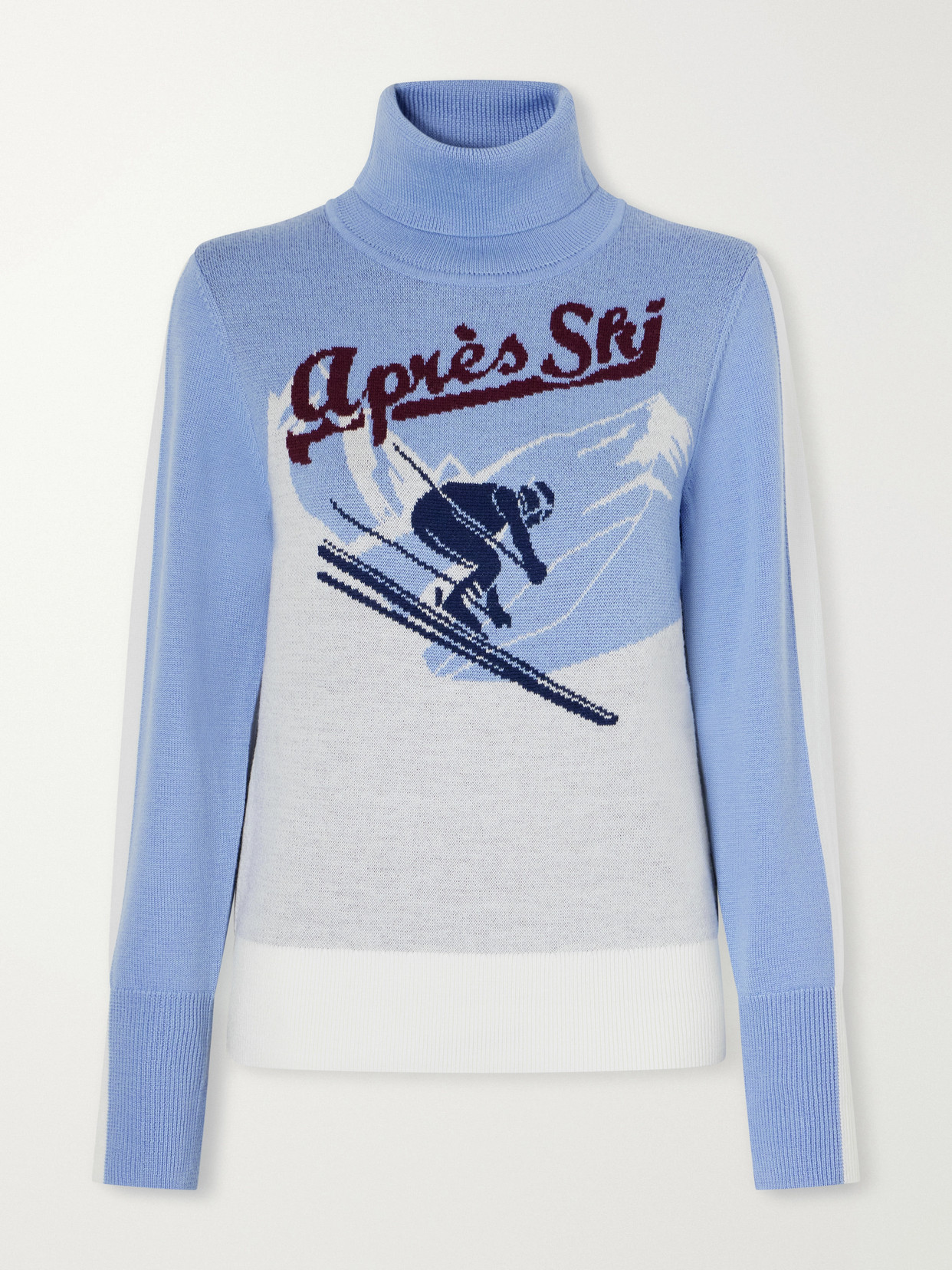 We Norwegians Afterski Intarsia-knit Merino Wool Sweater In Blue