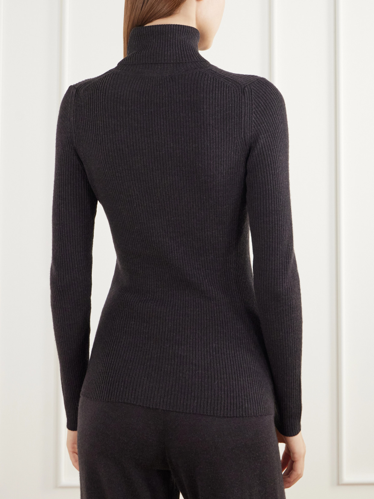 Geilo Ribbed Merino Wool Turtleneck Sweater