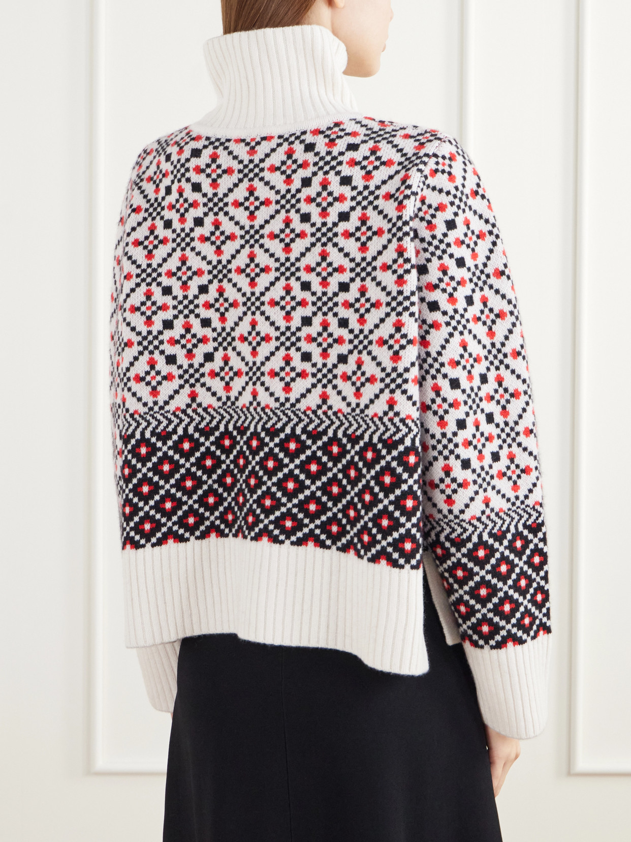 Telemark Turtleneck Jacquard-Knit Merino Sweater