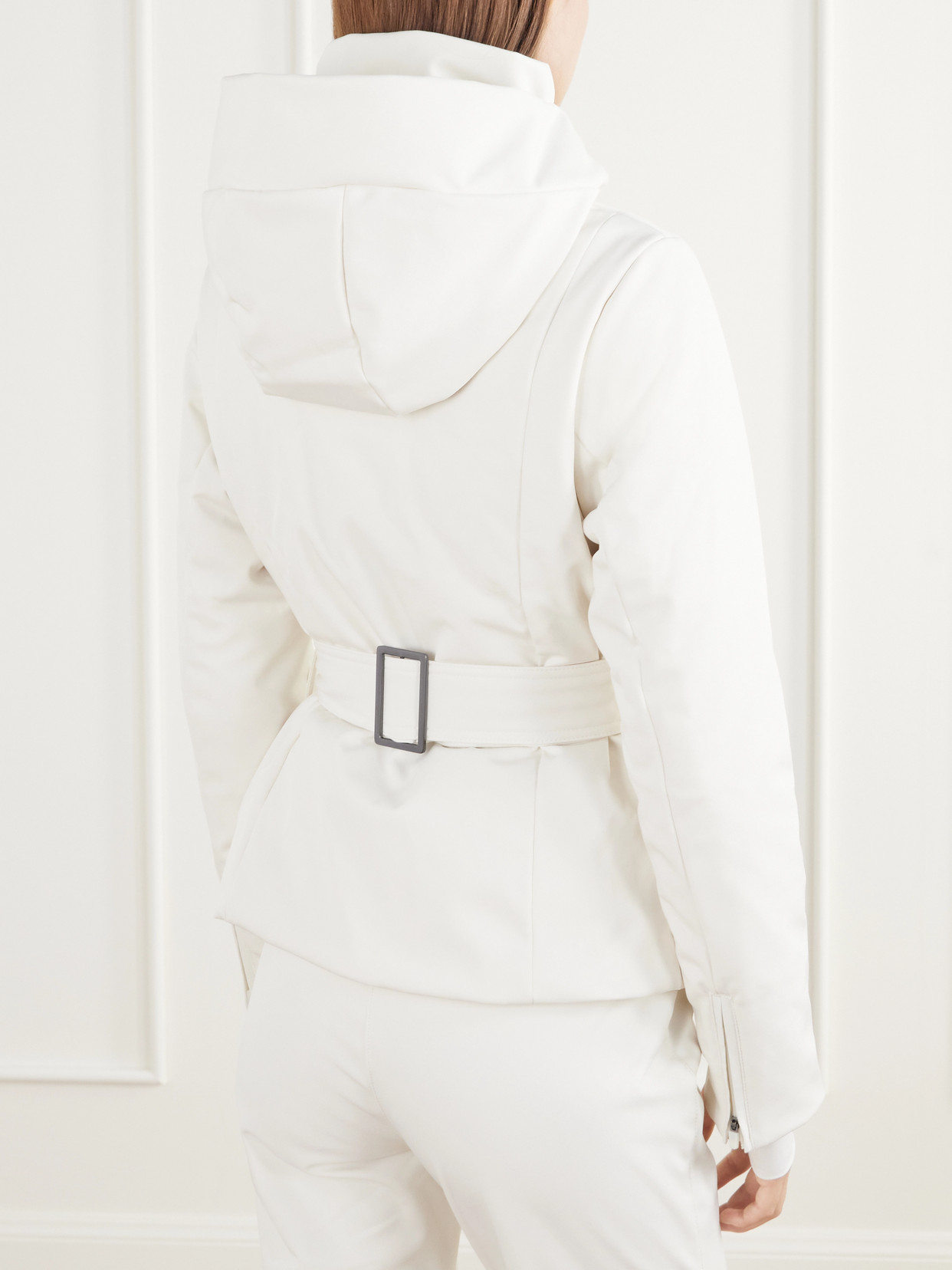 Tyin Belted Padded Stretch-Shell Ski Jacket