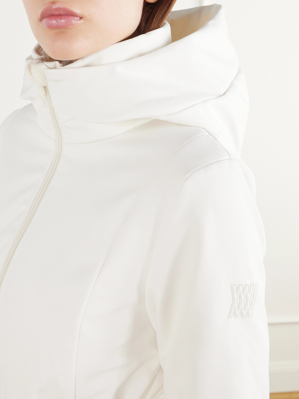 Tyin Belted Padded Stretch-Shell Ski Jacket