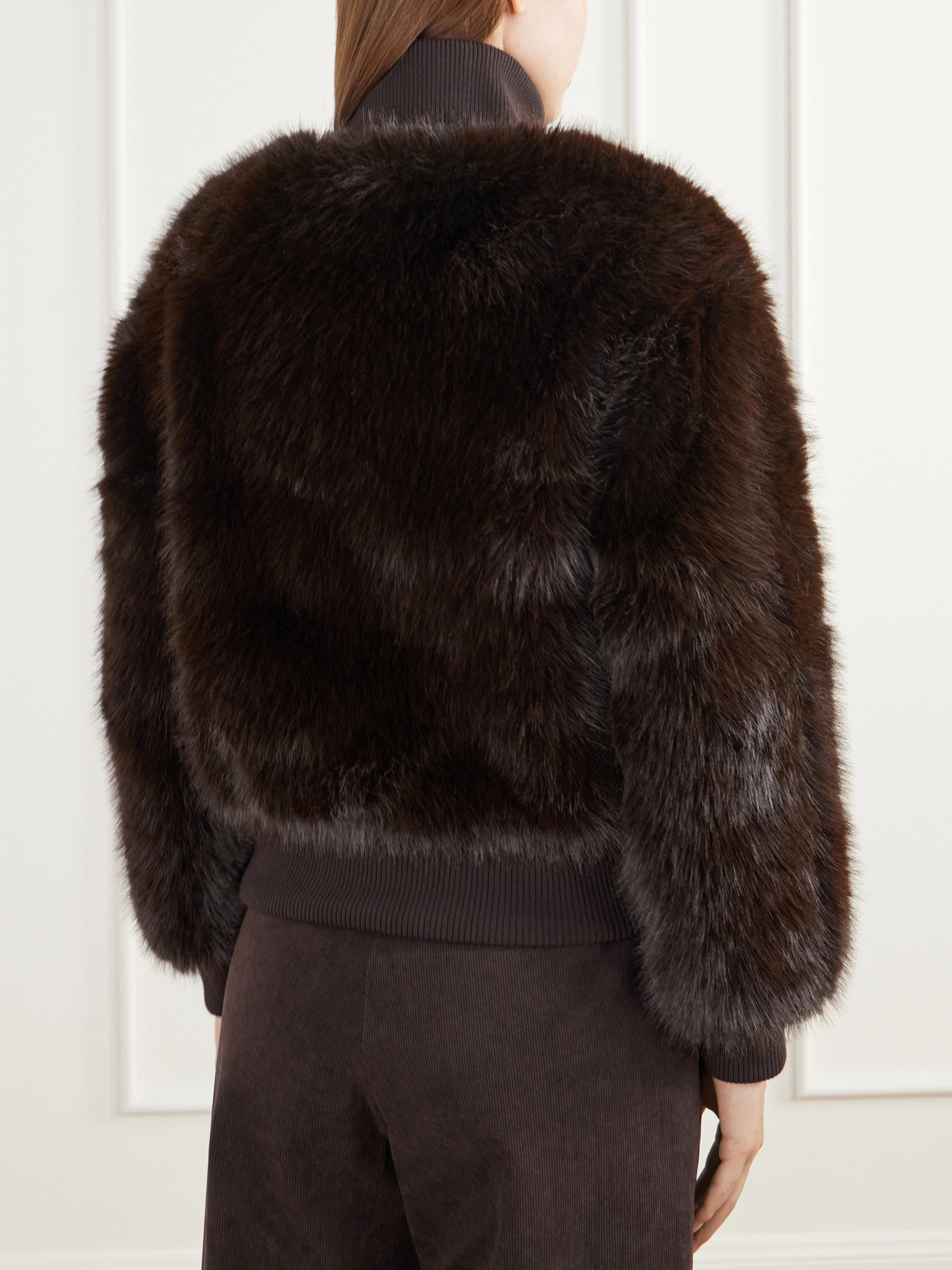 Dovre Rib-Trimmed Plush Ski Jacket