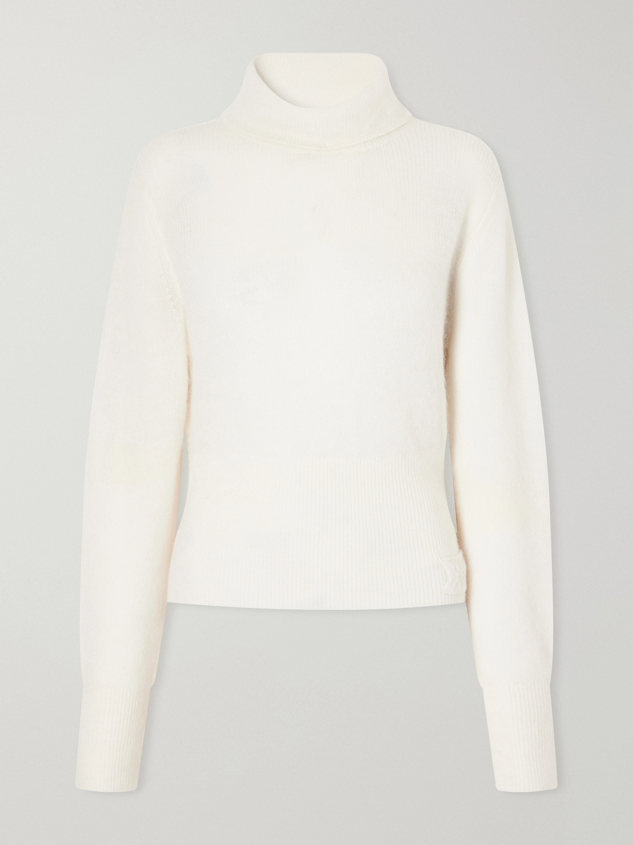 We Norwegians Pudder Ribbed-knit Turtleneck Sweater In Neutral