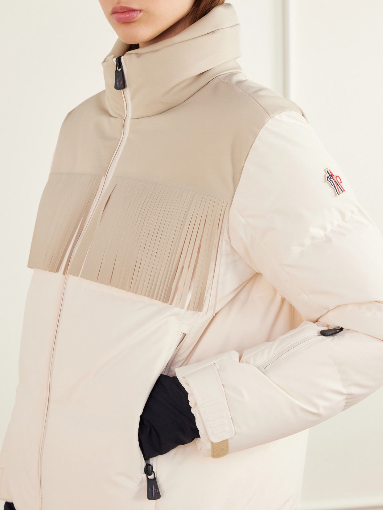 Grenoble - Bessin Fringe-Trimmed Paneled Quilted Tech-Poplin Down Ski Jacket