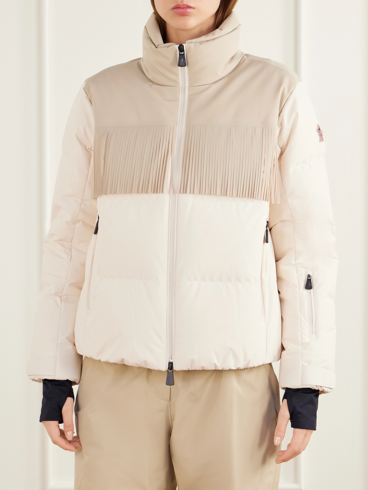 Grenoble - Bessin Fringe-Trimmed Paneled Quilted Tech-Poplin Down Ski Jacket