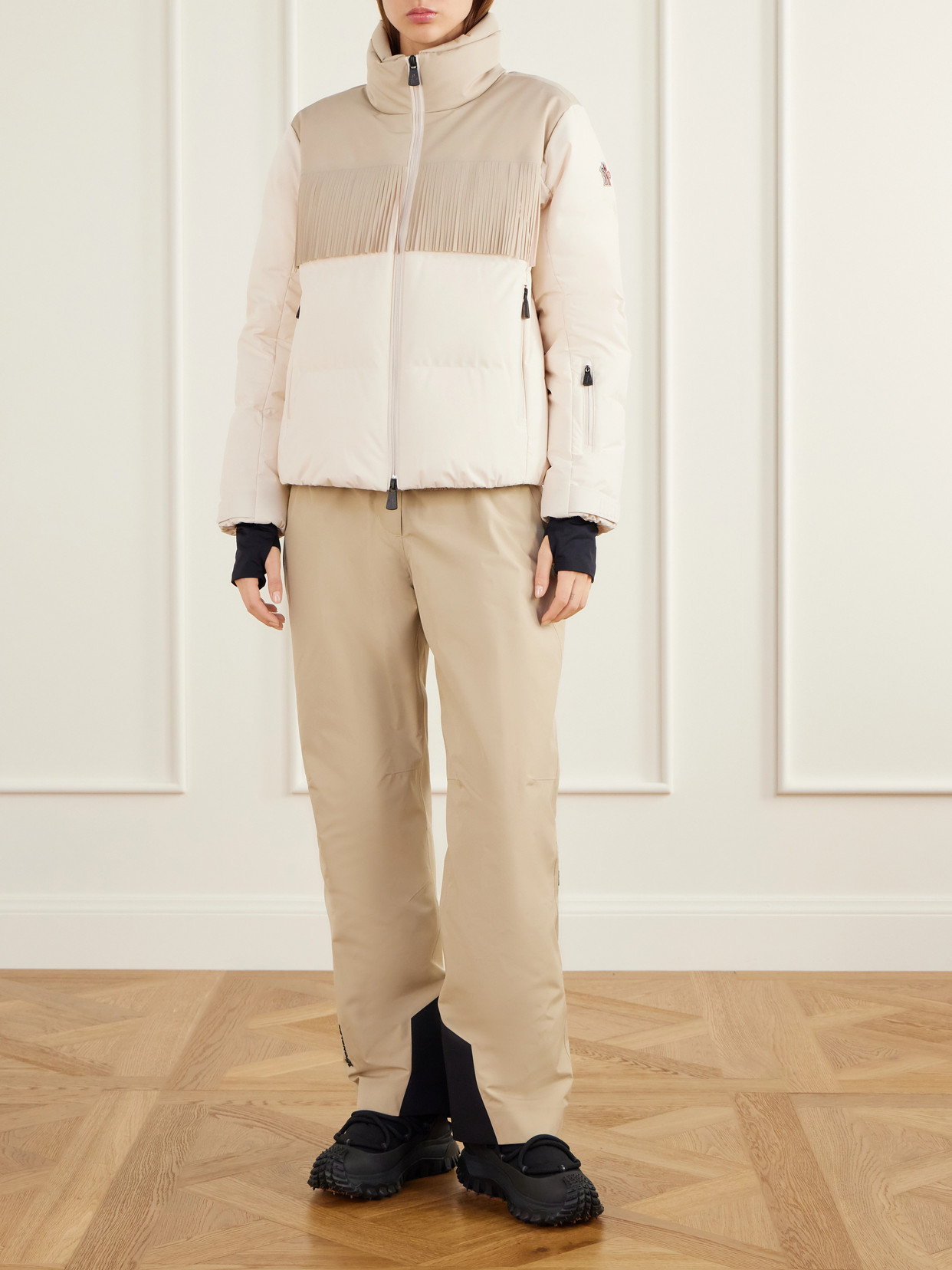 Grenoble - Bessin Fringe-Trimmed Paneled Quilted Tech-Poplin Down Ski Jacket