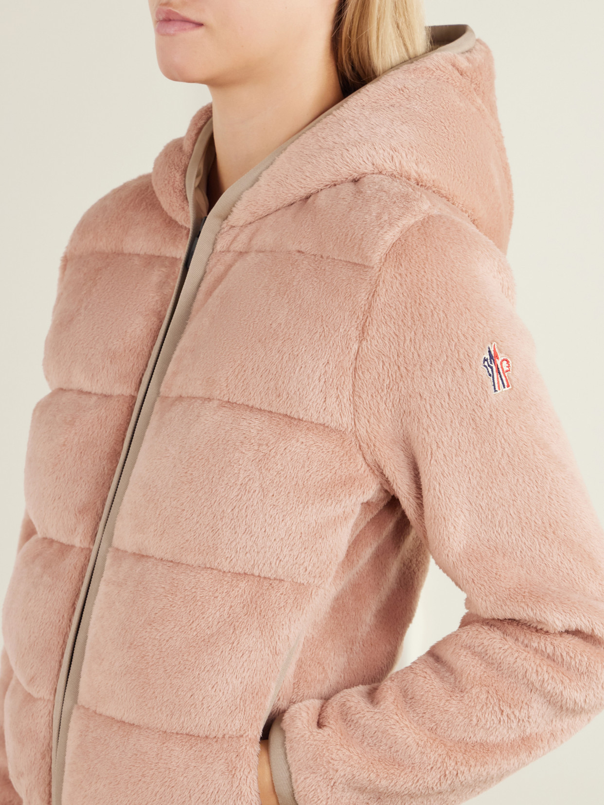 Grenoble - Hooded Quilted Padded Plush Down Ski Jacket