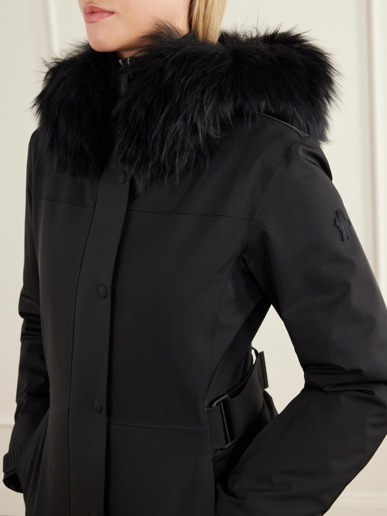 Grenoble - Loira Shearling-Trimmed Stretch-Shell Ski Jacket