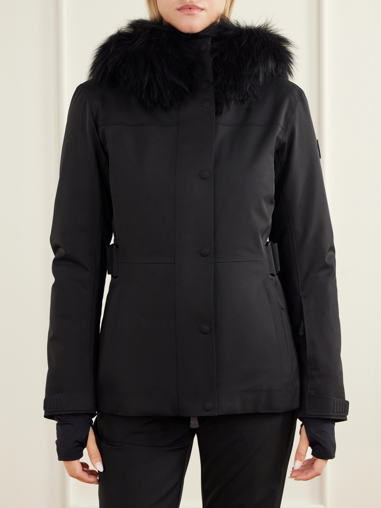 Grenoble - Loira Shearling-Trimmed Stretch-Shell Ski Jacket