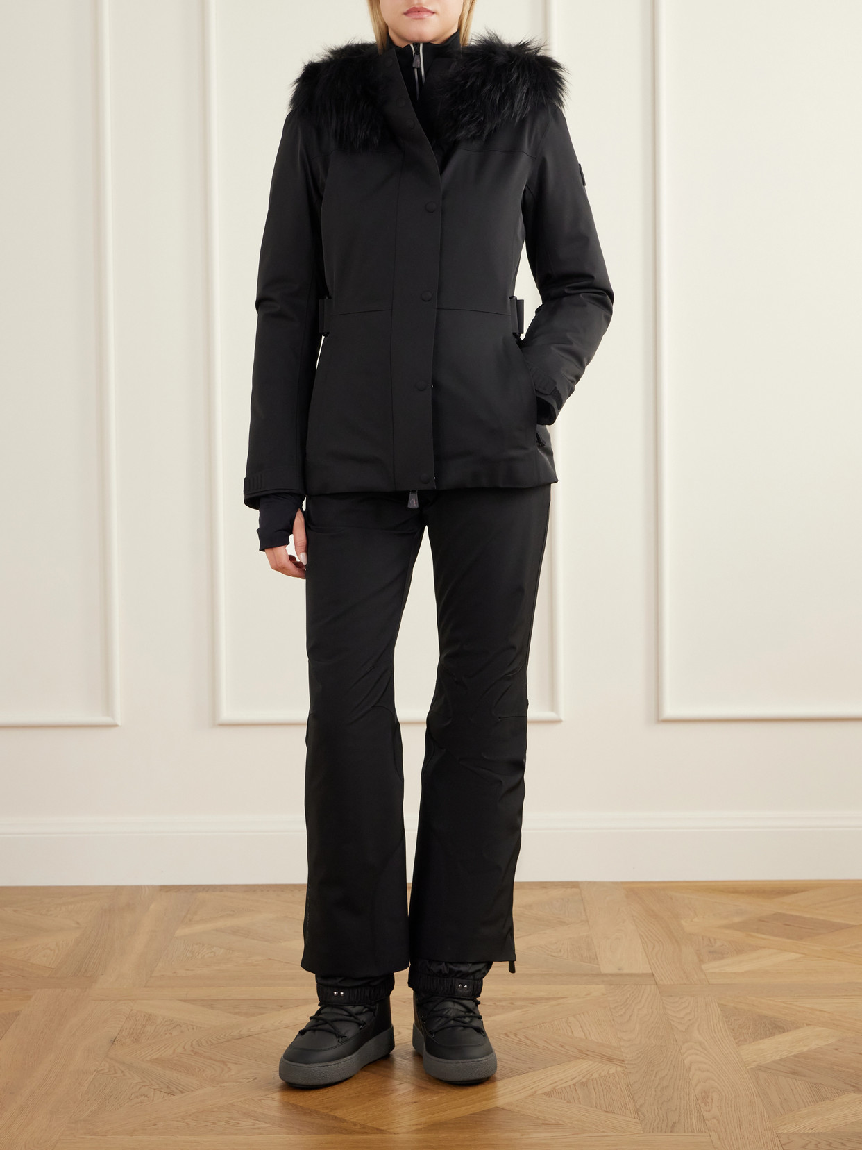 Grenoble - Loira Shearling-Trimmed Stretch-Shell Ski Jacket