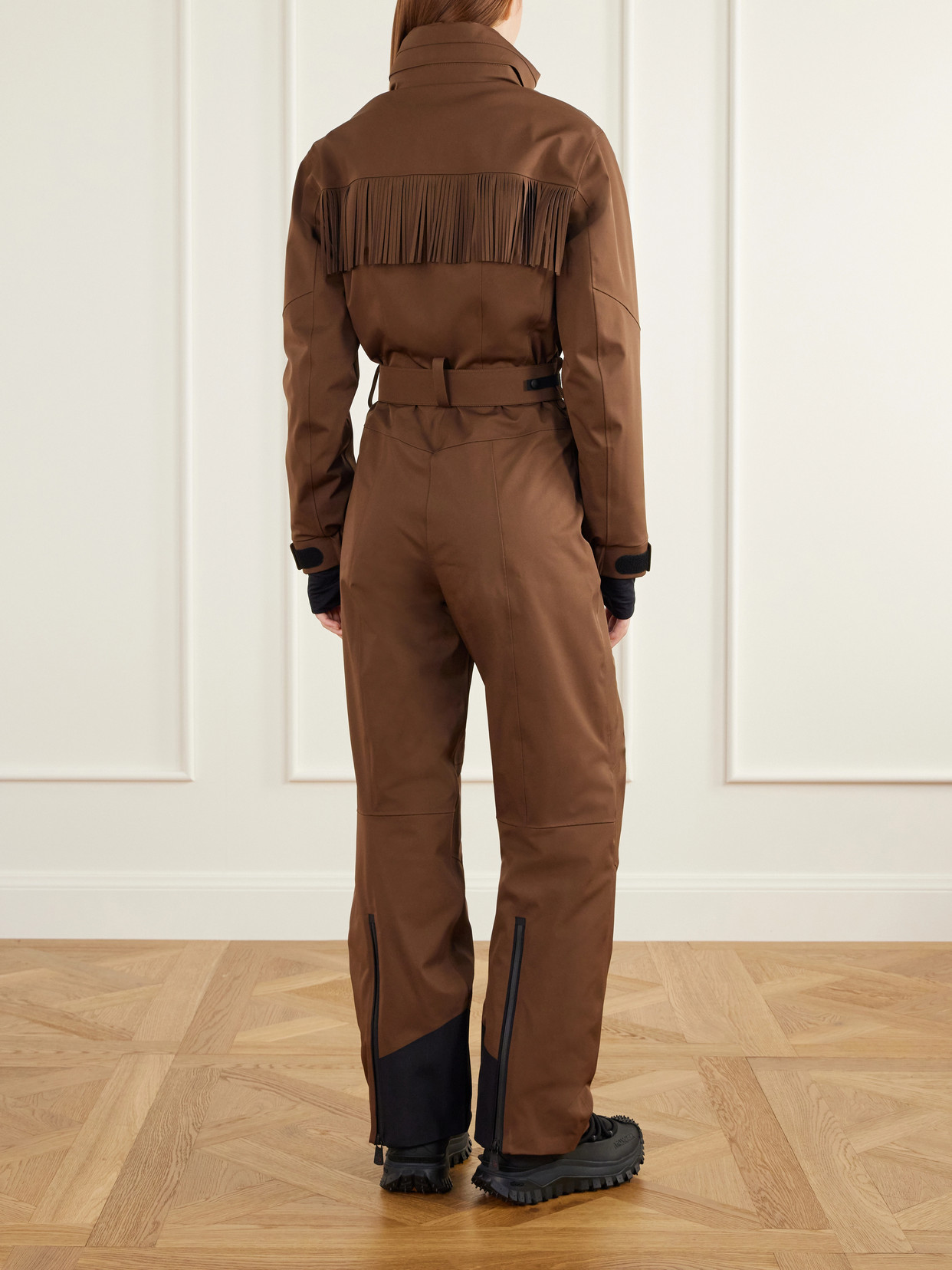 Grenoble - Fringe-Trimmed Belted Tech-Poplin Ski Jacket