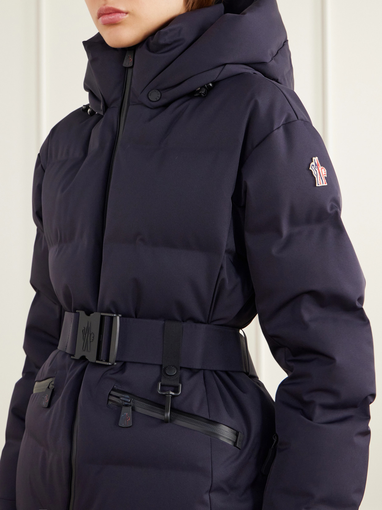 Grenoble - Tolima Hooded Belted Stretch-Shell Down Ski Jacket