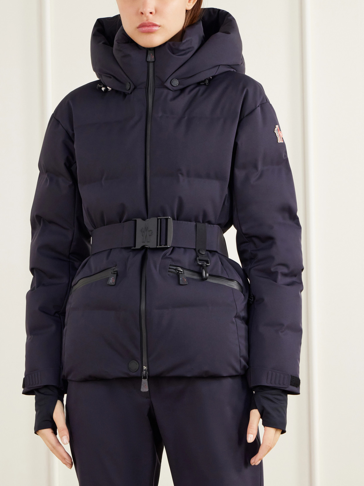 Grenoble - Tolima Hooded Belted Stretch-Shell Down Ski Jacket