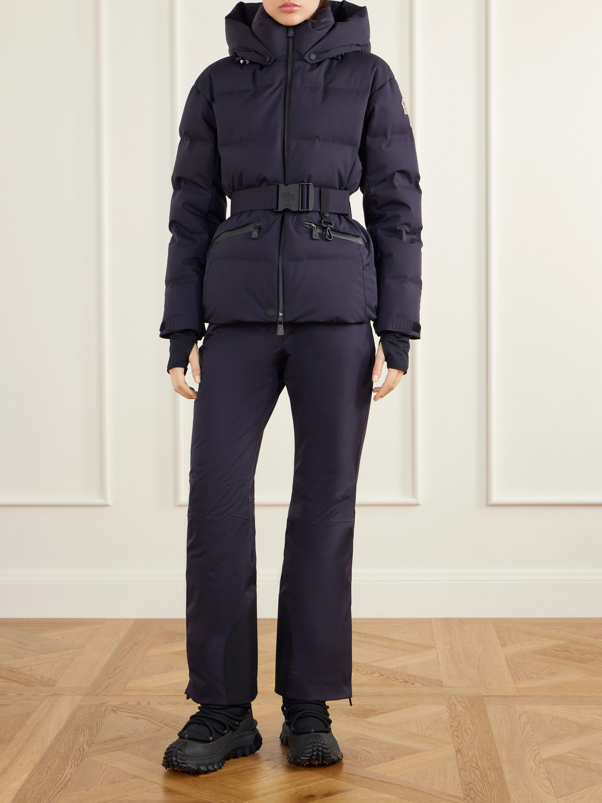Grenoble - Tolima Hooded Belted Stretch-Shell Down Ski Jacket