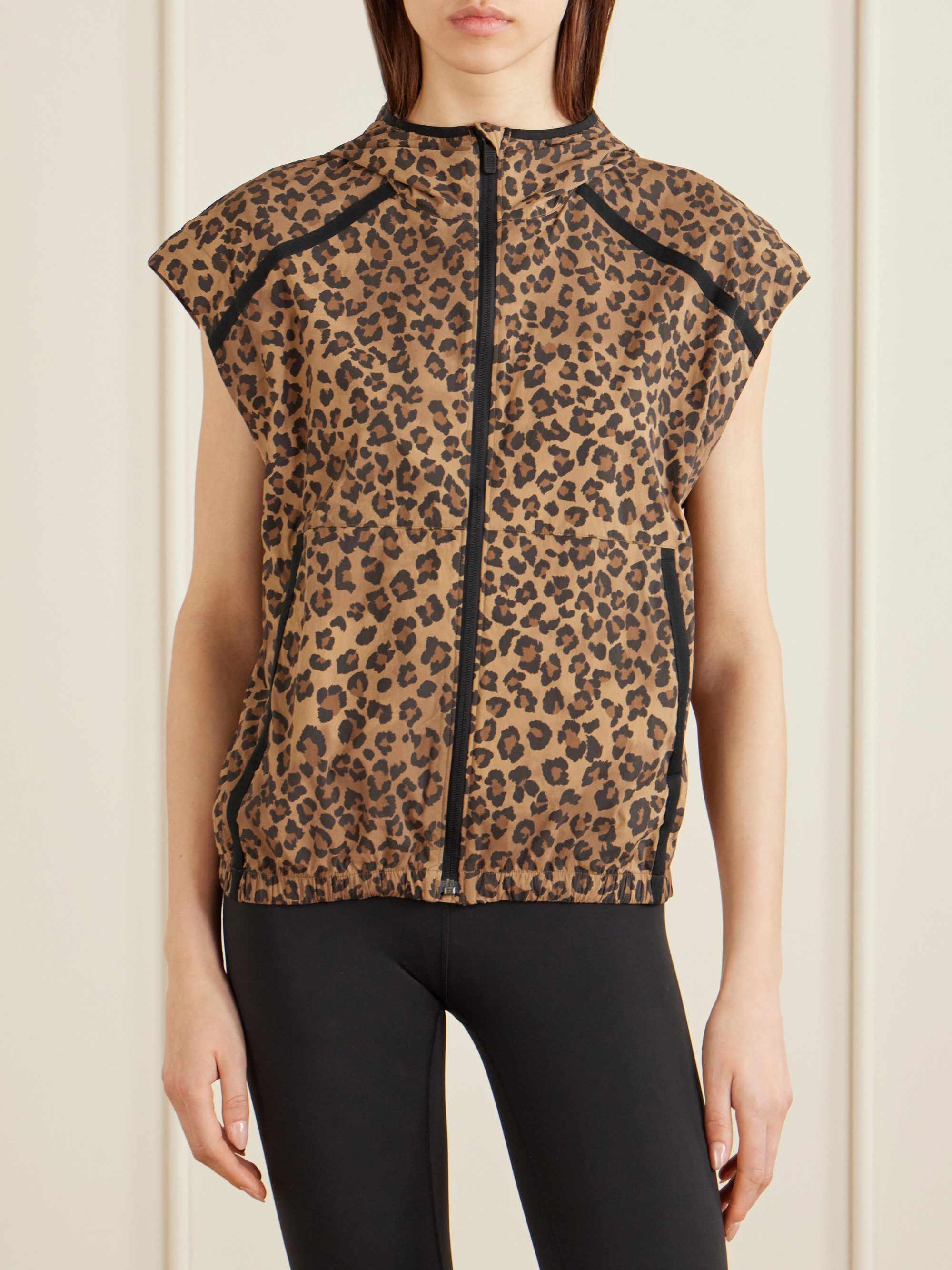 LULULEMON Hooded leopard-print shell jacket