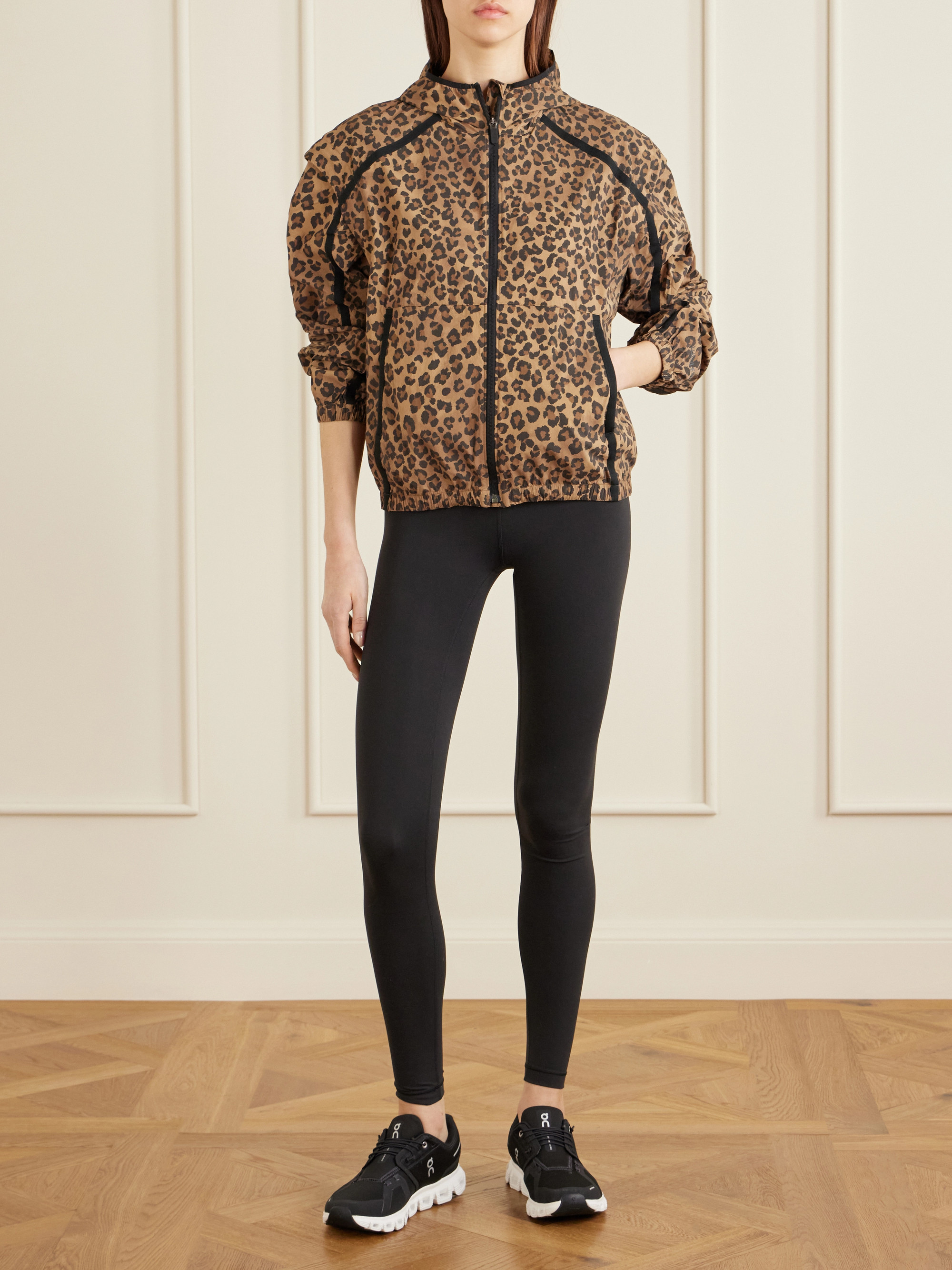 LULULEMON Hooded leopard-print shell jacket