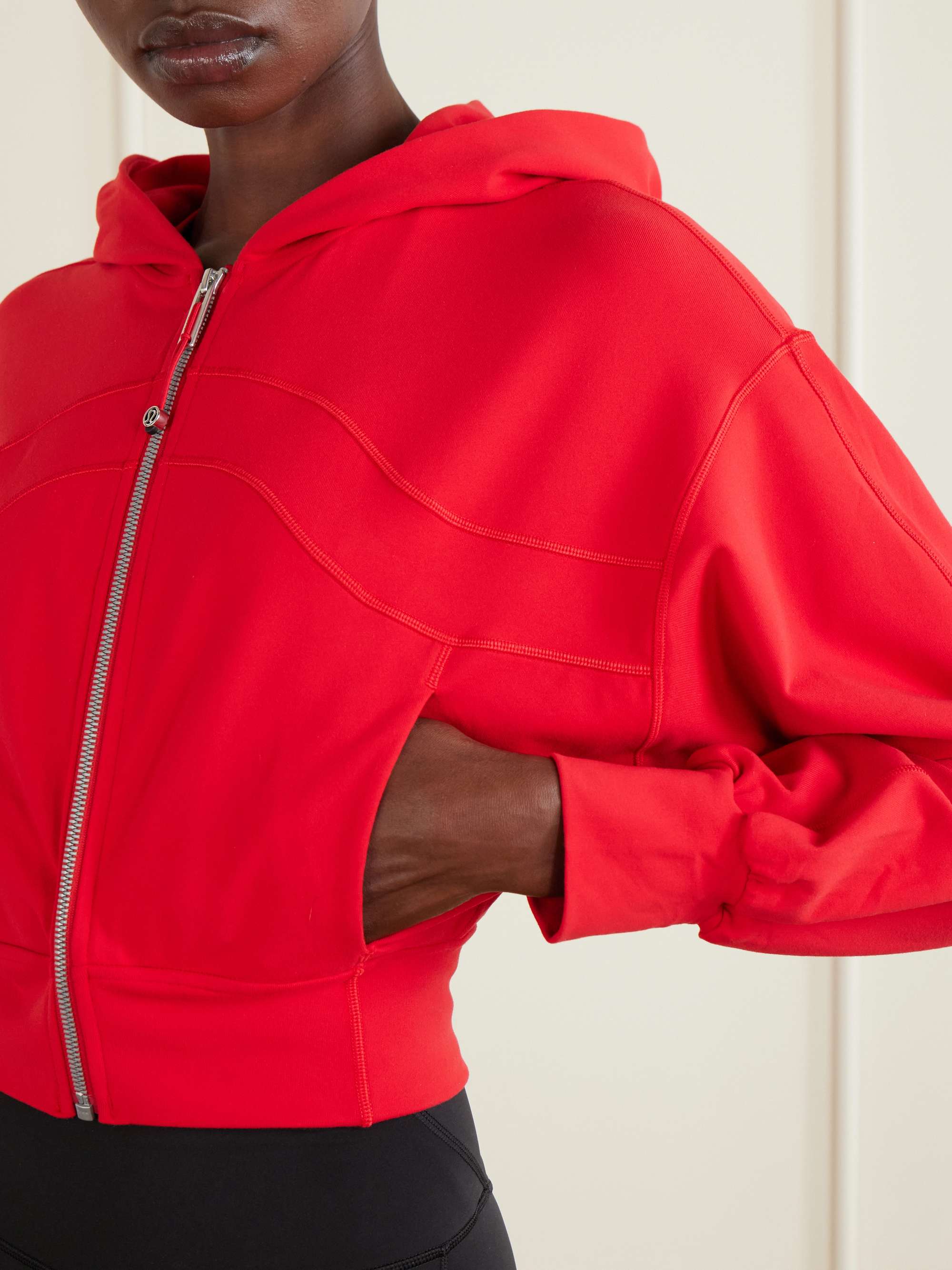ルルレモンDefine Cropped Hooded Jacket nulu 6 Kappa Delta lululemon Define Cropped Hooded Jacket Nulu - NAVY