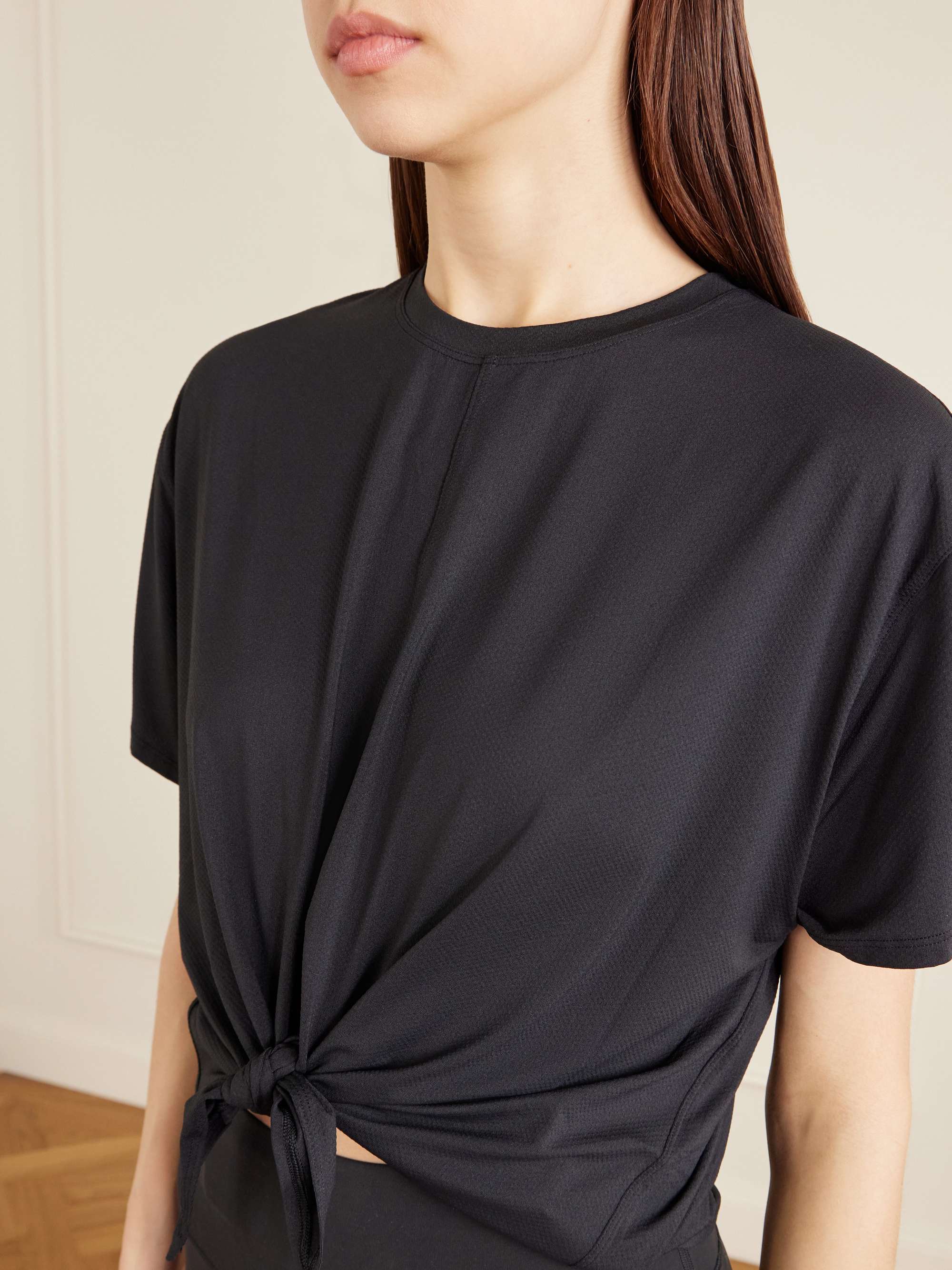 LULULEMON All Sport knotted jersey T-shirt | NET-A-PORTER
