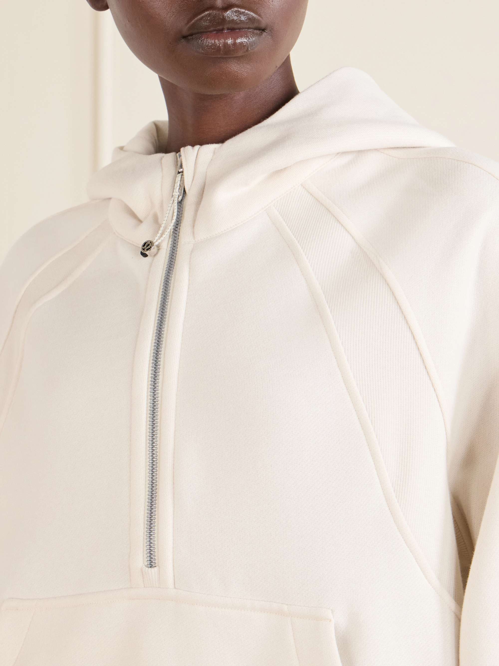 LULULEMON Scuba cropped cotton-blend half-zip hoodie | NET-A-PORTER