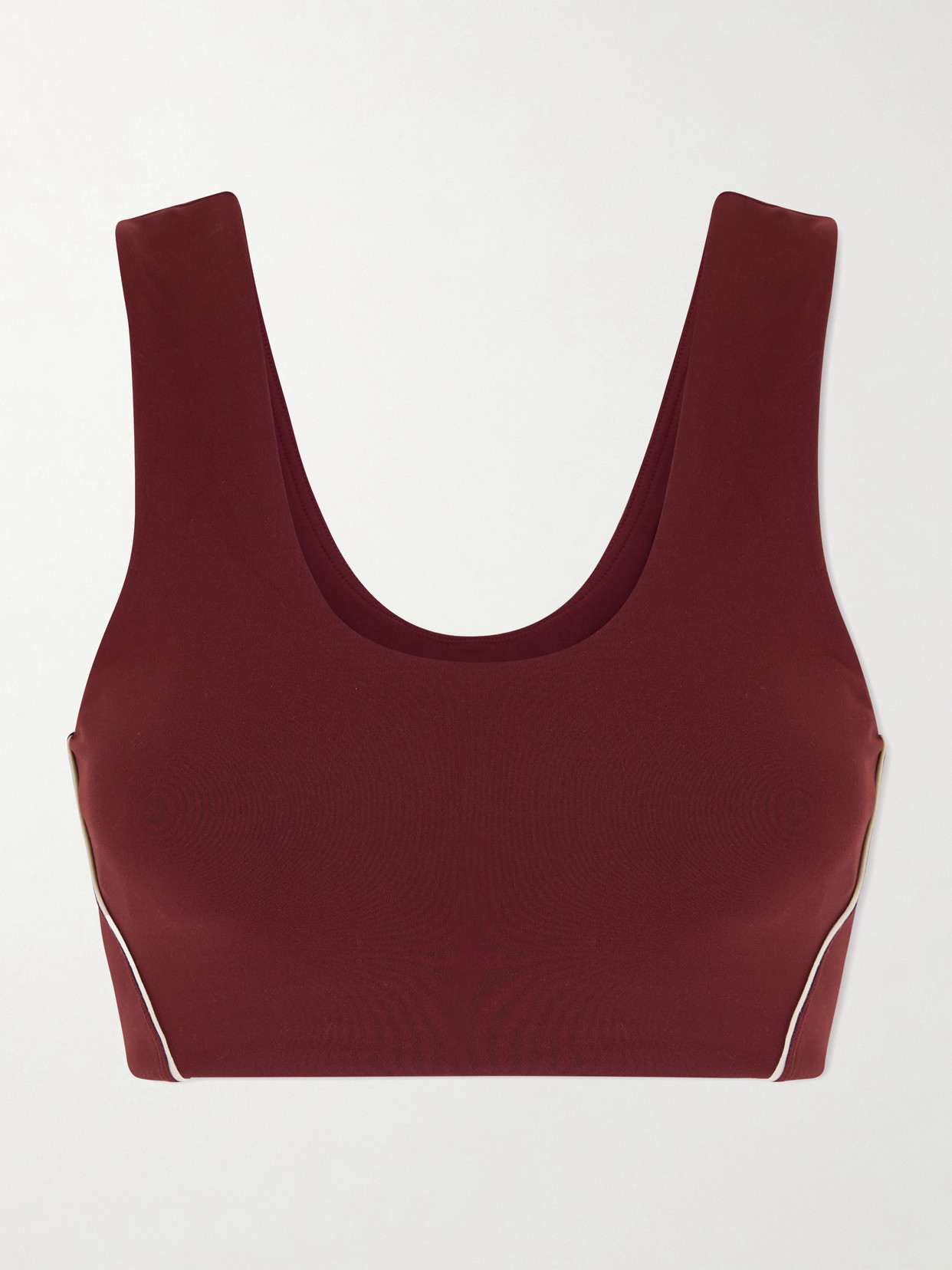 lululemon - Wunder Train Piped Stretch-jersey Sports Bra - Burgundy