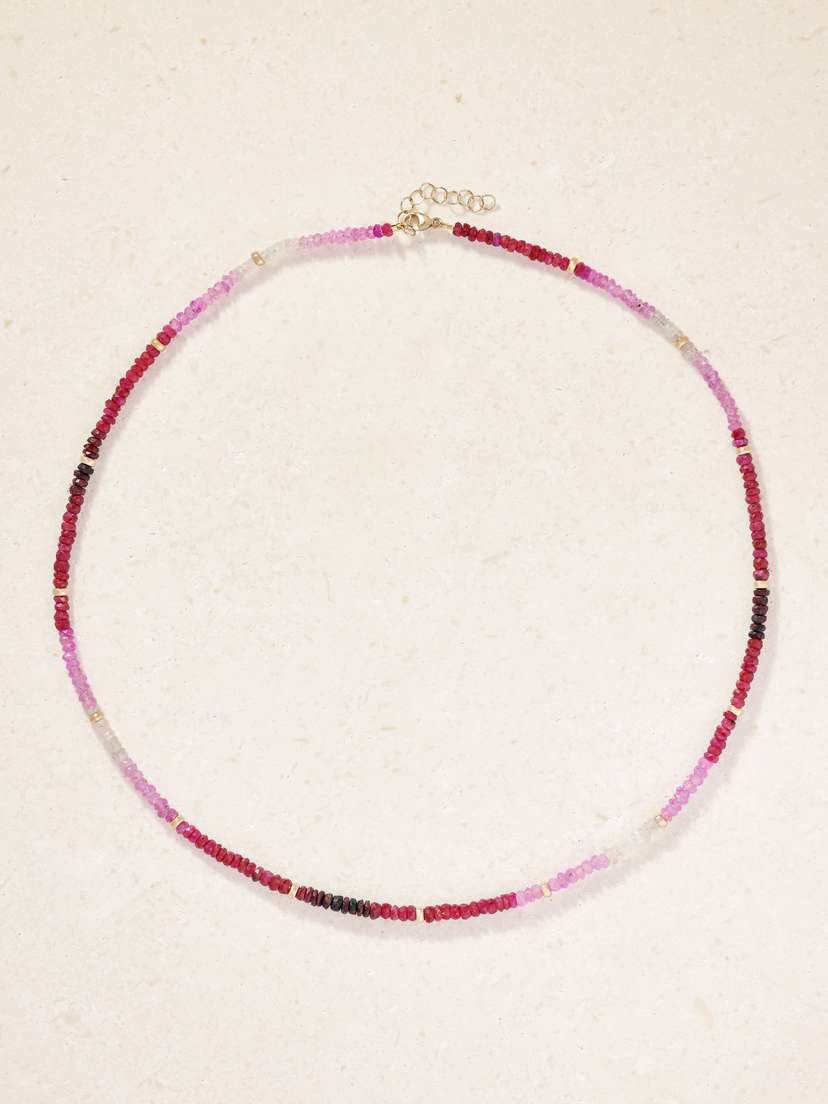 JIA JIA Arizona 14-karat Gold Ruby Necklace