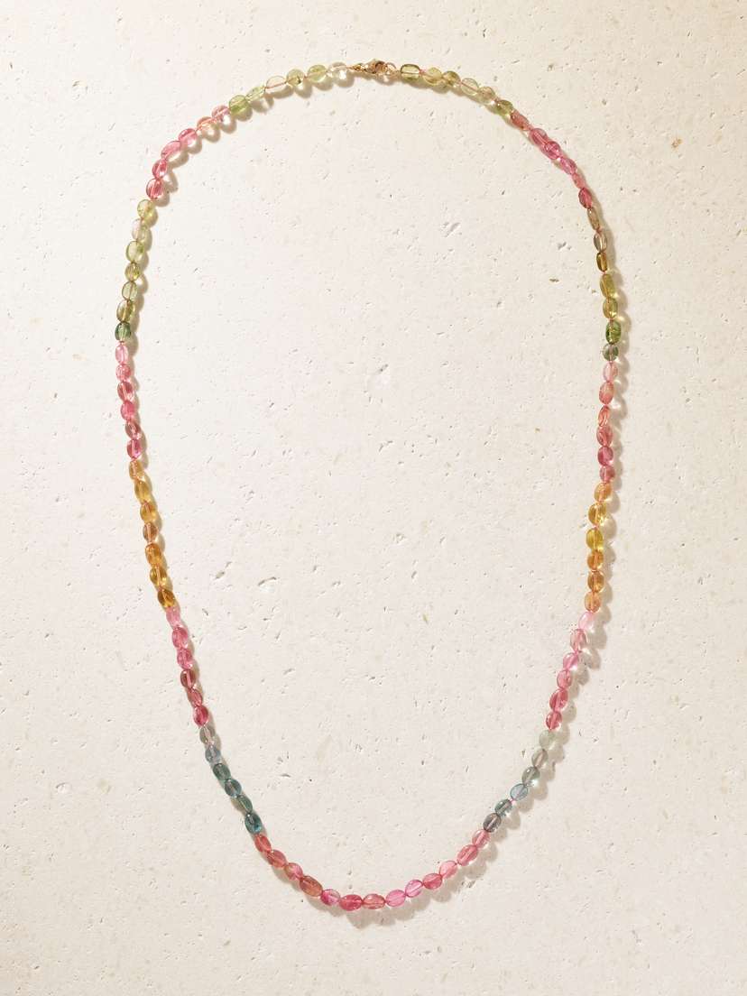 JIA JIA Arizona Candy 14-karat Gold Tourmaline Necklace