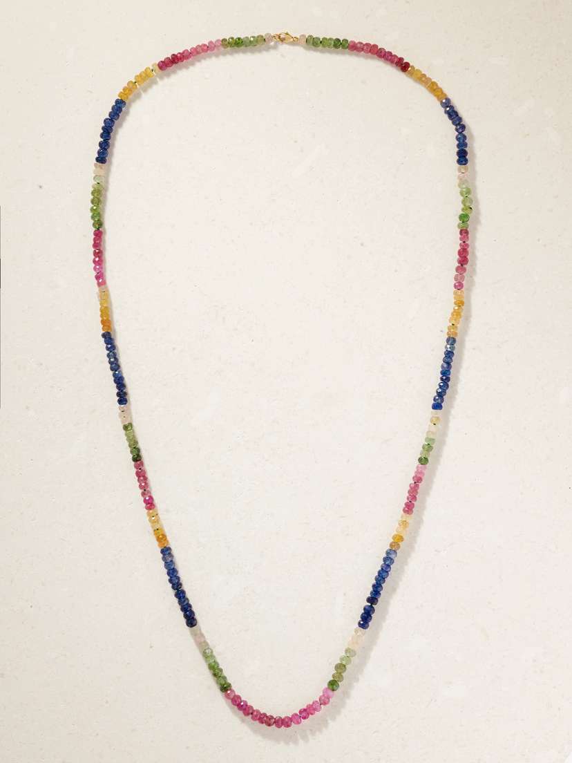 JIA JIA Arizona Jumbo 14-karat Gold Sapphire Necklace