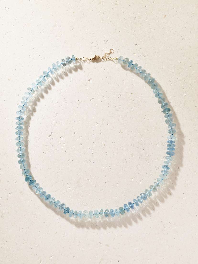 JIA JIA Oracle 14-karat Gold Aquamarine Necklace