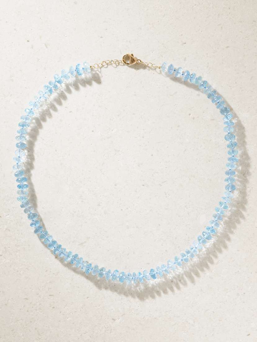 JIA JIA Oracle Sky 14-karat Gold Topaz Necklace