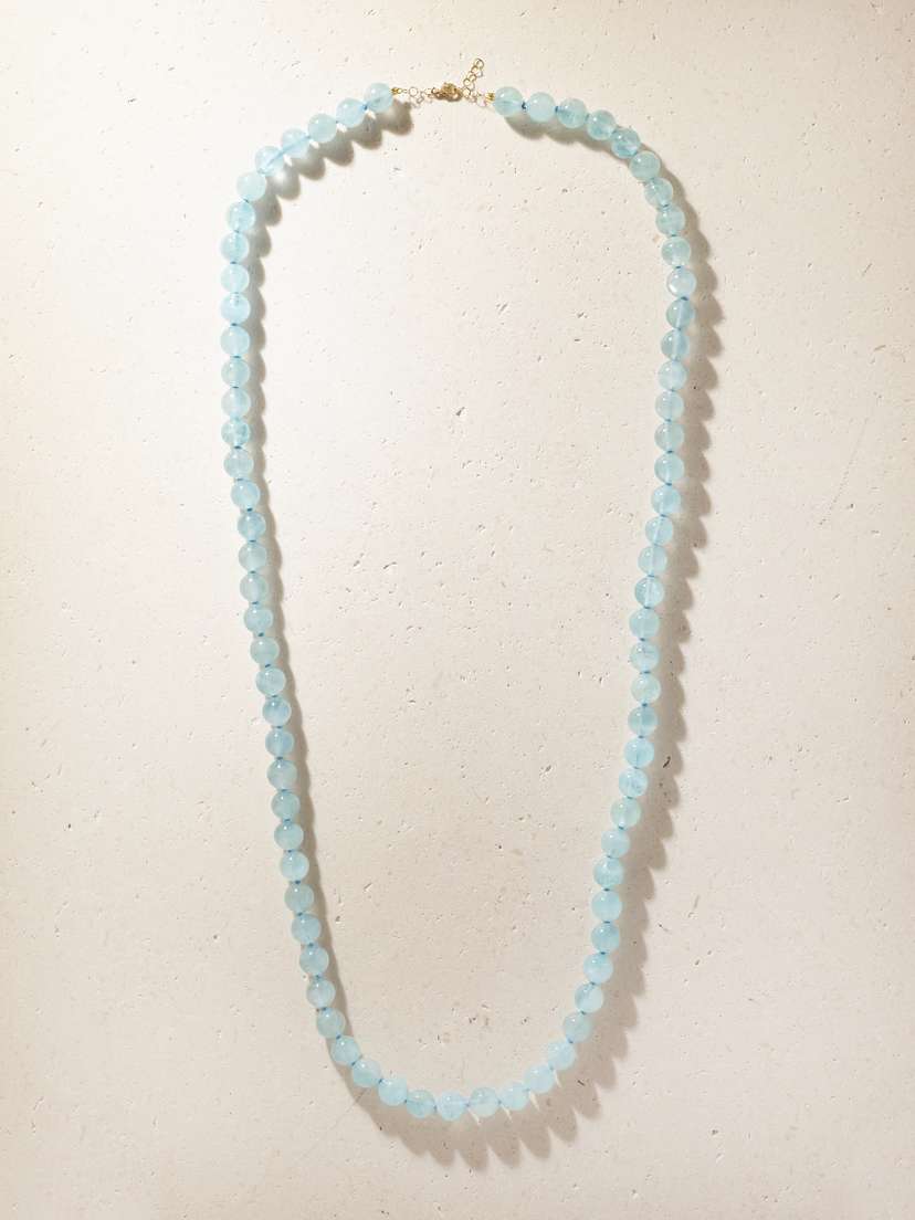 JIA JIA Oracle 14-karat Gold Aquamarine Necklace