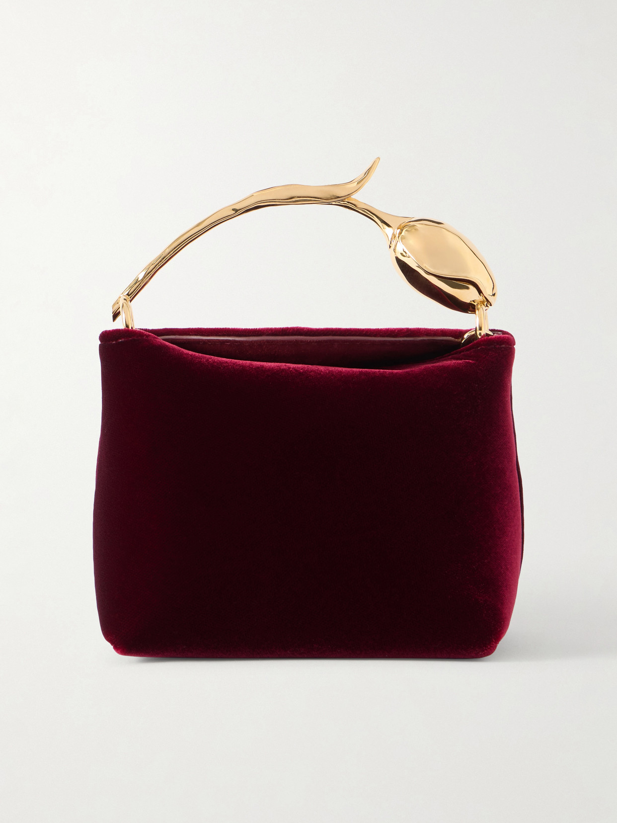 Erdem Bloom Micro Velvet Clutch In Blue