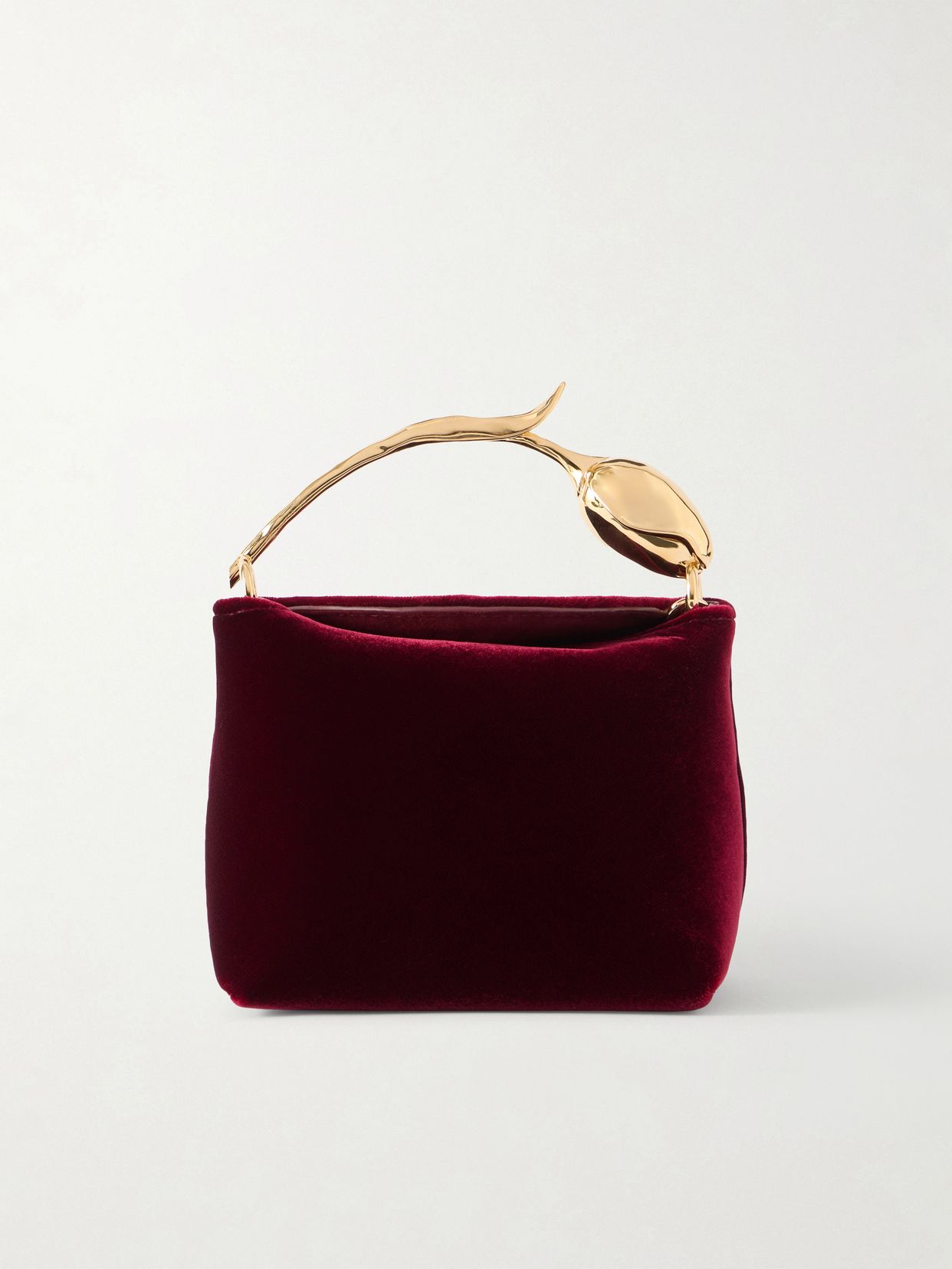 Bloom micro velvet clutch