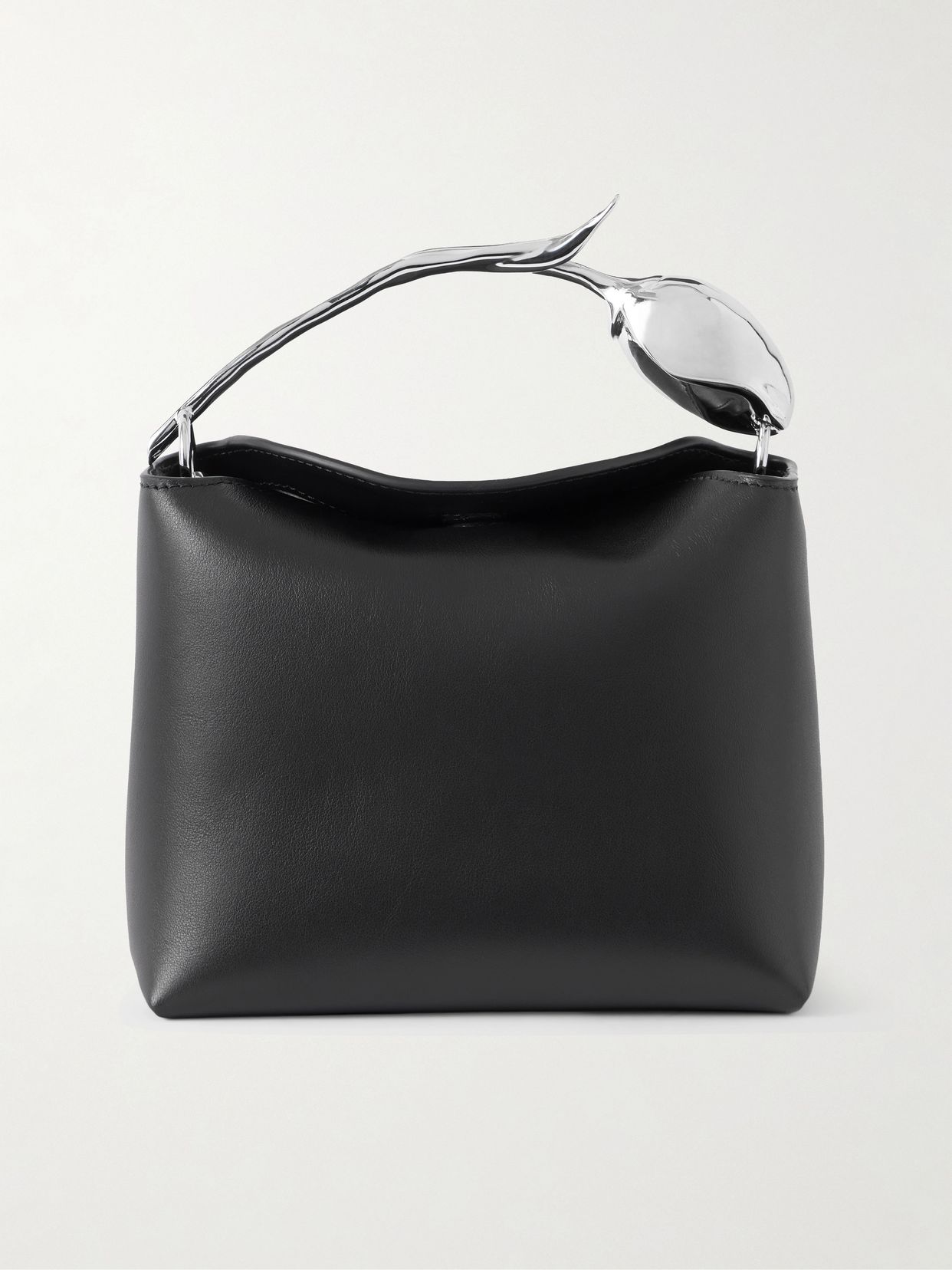 Bloom mini leather clutch