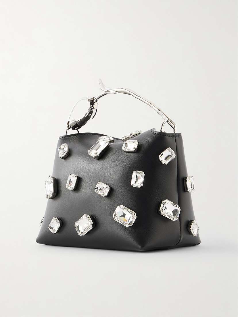 Erdem Bloom Mini Crystal-embellished Leather Clutch | Thumbnail 4 Erdem Bloom Mini Crystal-embellished Leather Clutch | Thumbnail 4