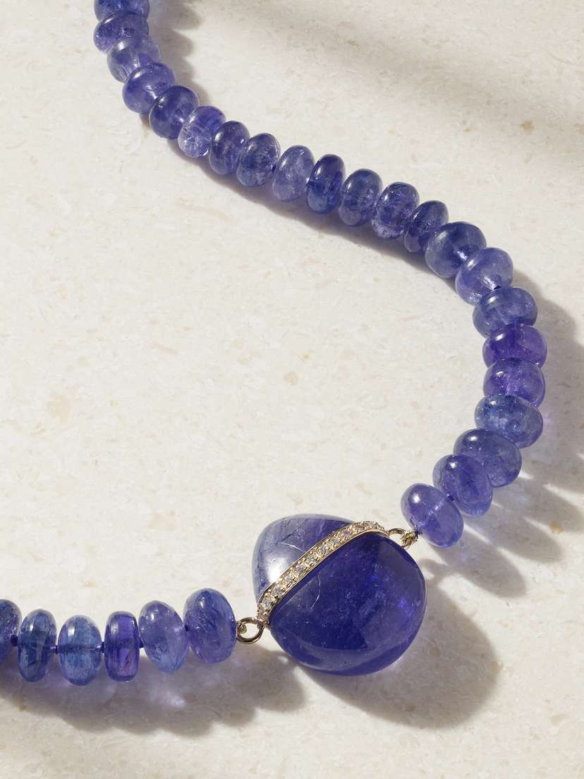 JIA JIA Oracle 14-karat Gold, Tanzanite And Diamond Necklace | Thumbnail 5 JIA JIA Oracle 14-karat Gold, Tanzanite And Diamond Necklace | Thumbnail 5
