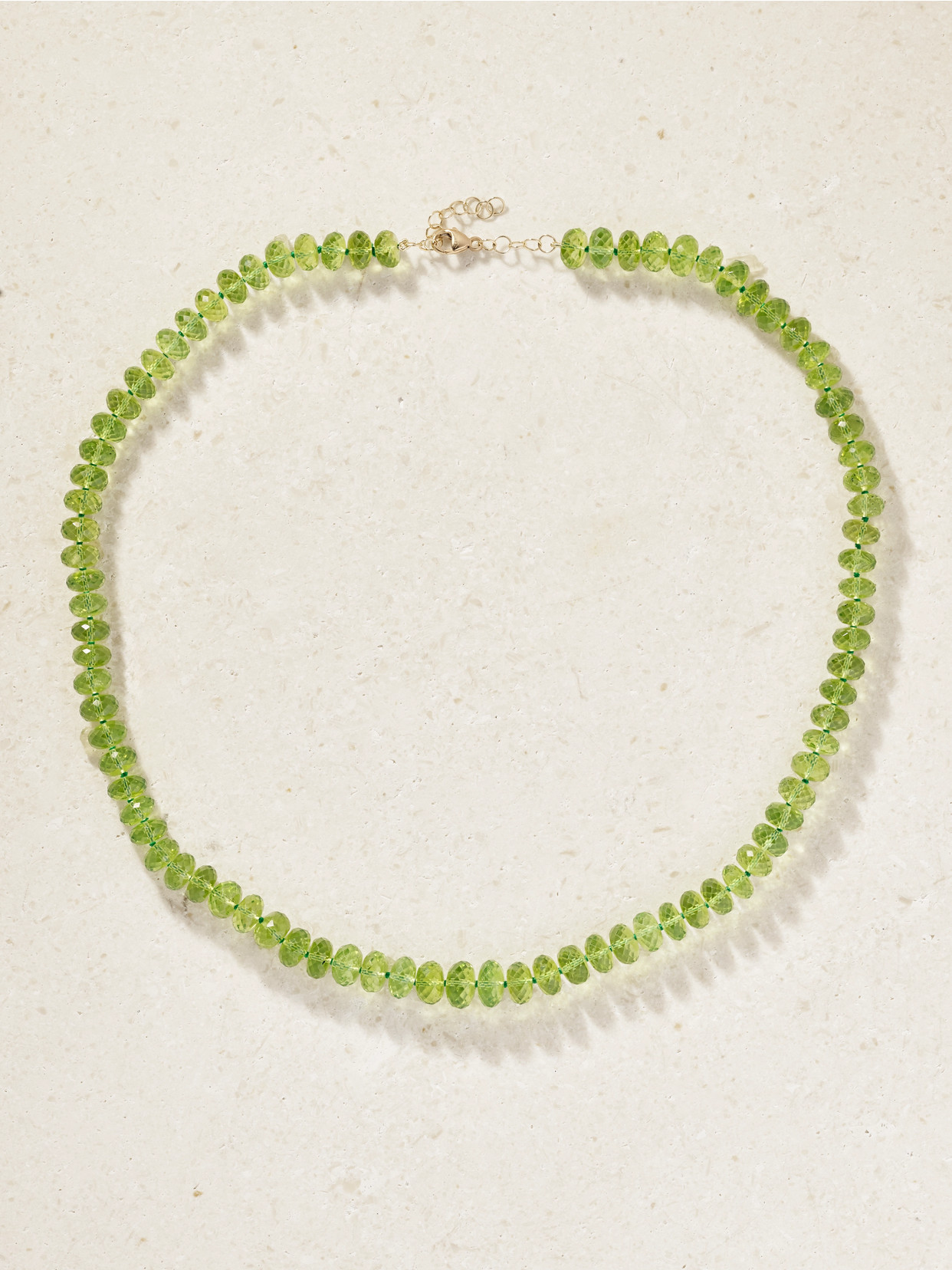 Jia Jia Oracle 14-karat Gold Peridot Necklace In Green