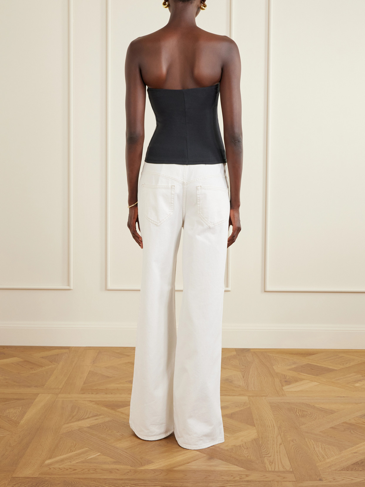 Cotton-Blend Jersey Tube Top