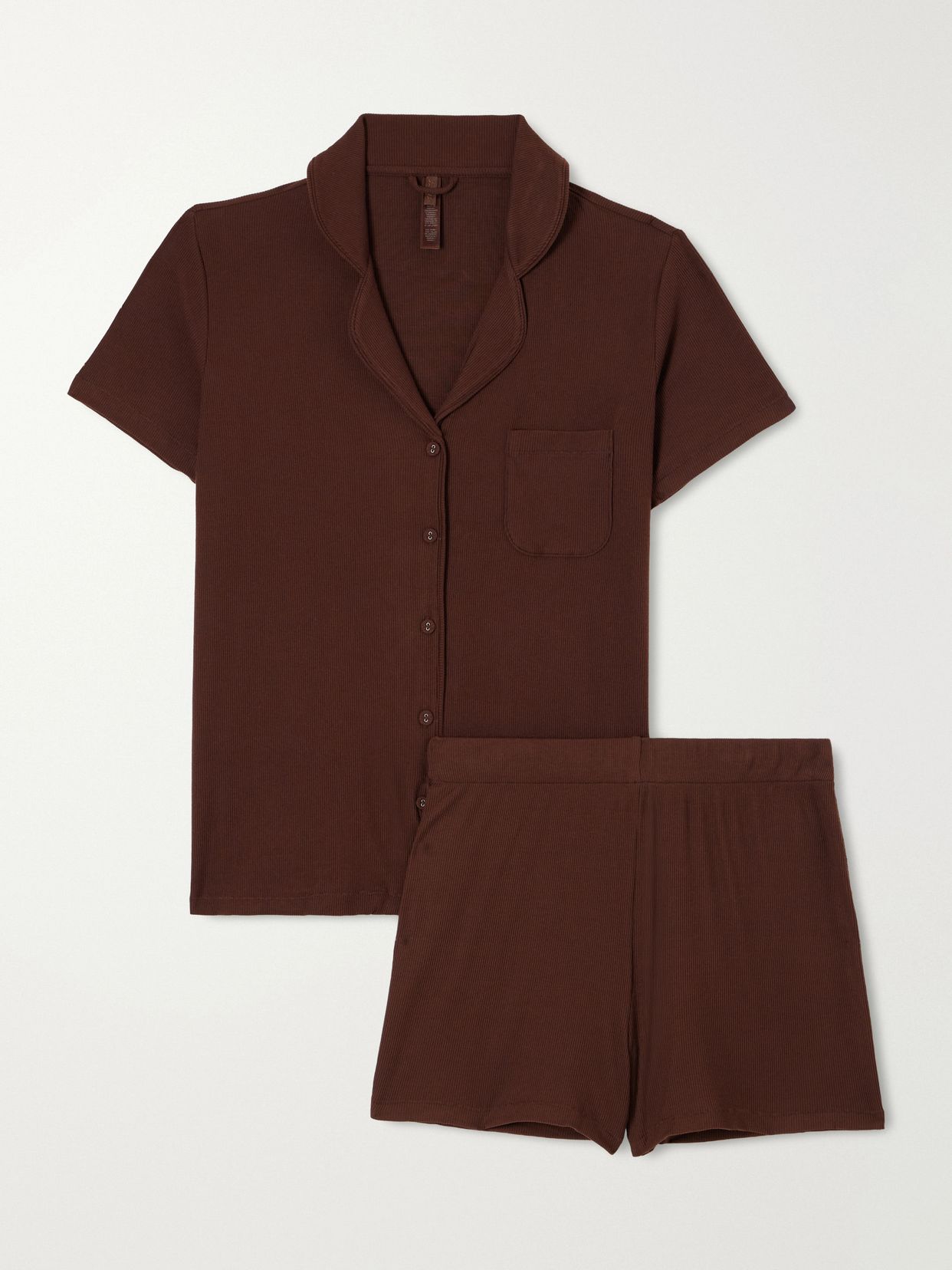 Soft Lounge ribbed modal-blend pajama set