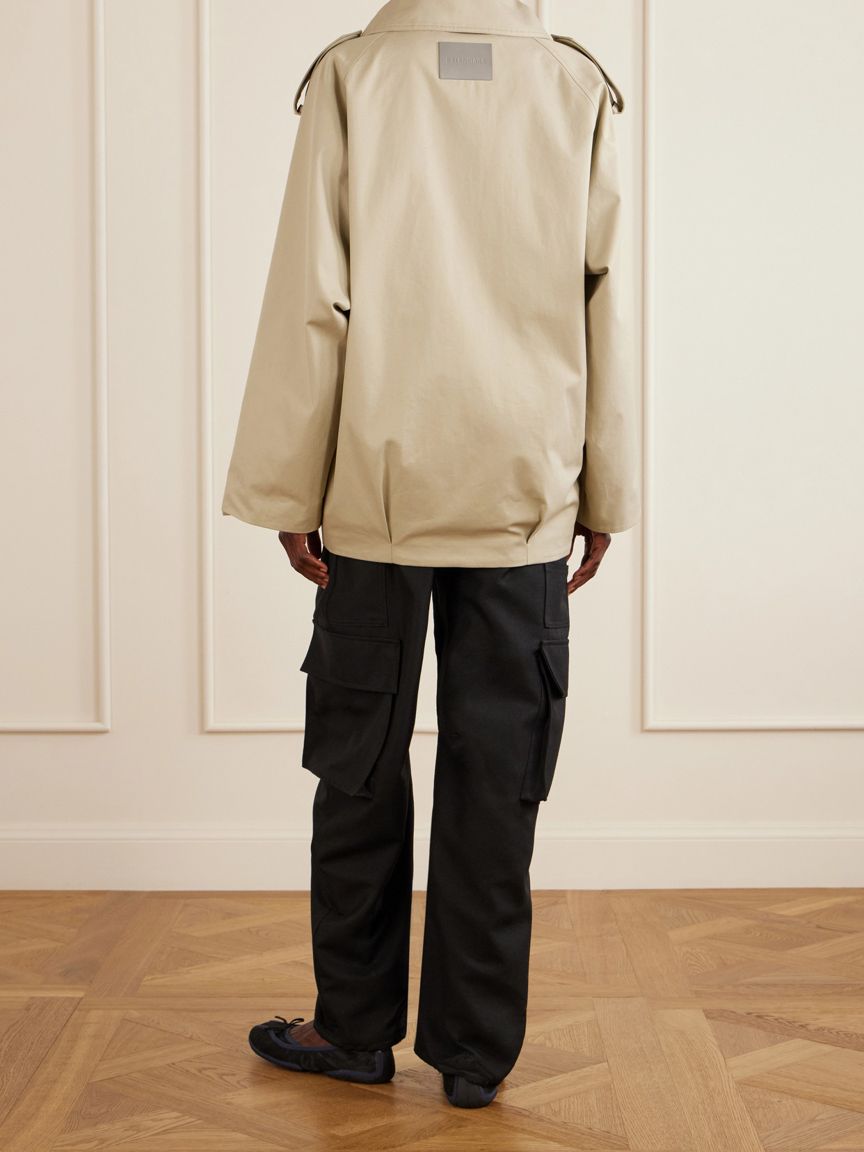 Double-Breasted Cotton-Gabardine Trench Coat