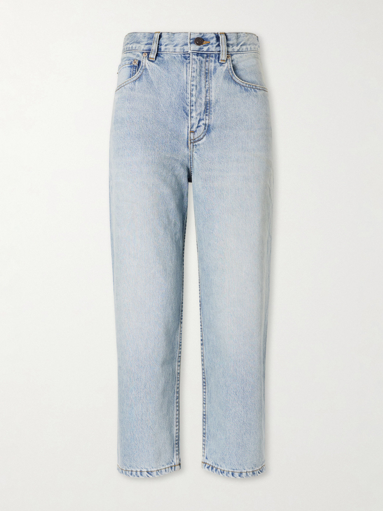 Balenciaga - Jackie Mid-rise Straight-leg Capri Jeans - Blue