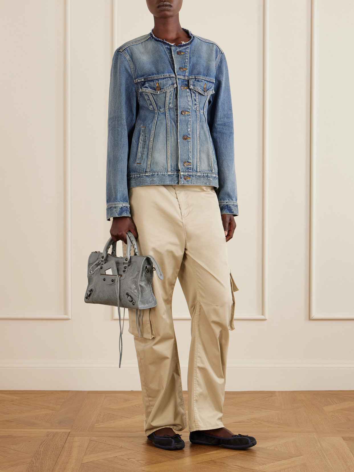 Distressed Denim Jacket