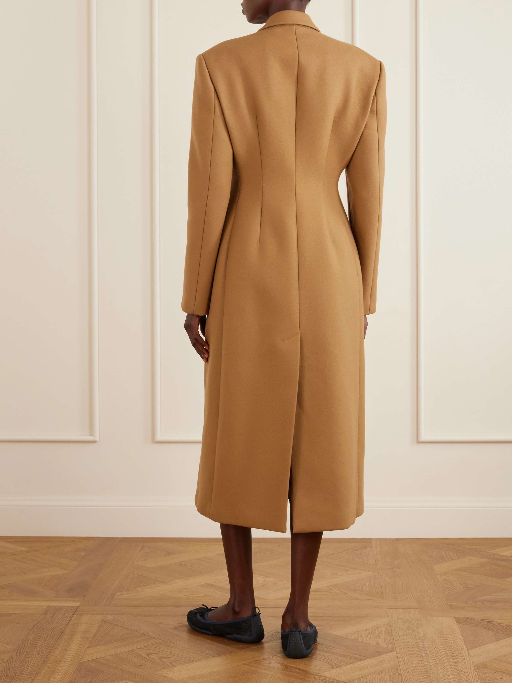 BALENCIAGA バレンシアガ ロングコート カシミヤ100% BALENCIAGA Wool and cashmere-blend long coat | NET-A-PORTER
