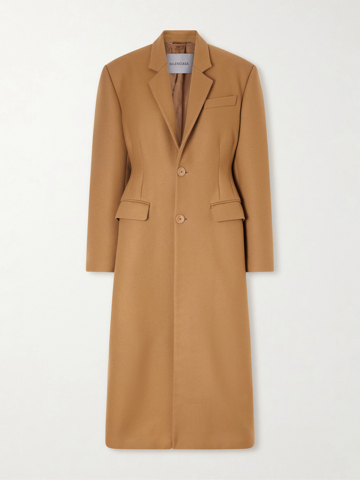Balenciaga - Wool And Cashmere-blend Long Coat - Brown