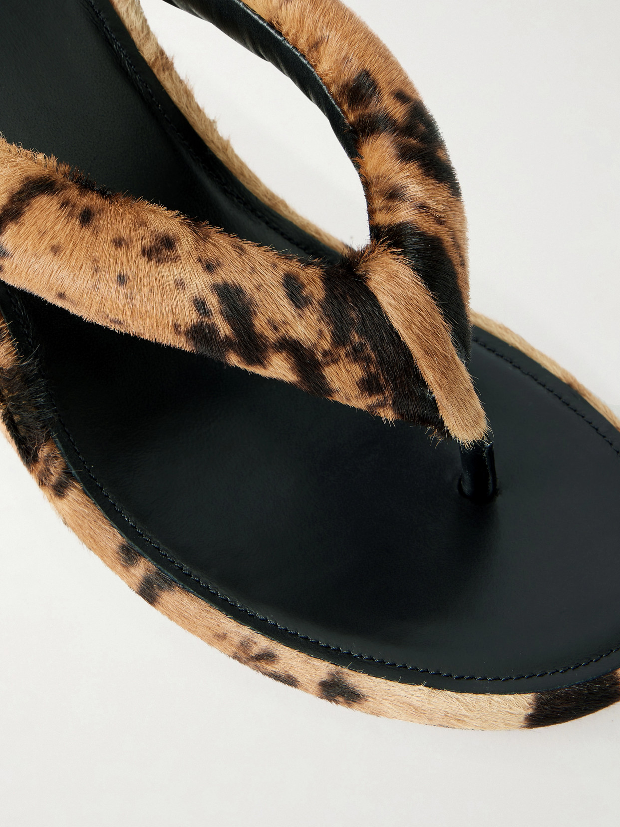 Gaeta Leopard-Print Pony Wedge